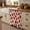 Off-White, variant on Farmhouse Strawberry Cabinet Curtains for Kitchen 32"W x 55"L, Red Berry Rustic Country Linen Texture Pantry Curtain Skirt Magic Tape Short Curtains Decor Privacy Panel for Utility Closet Bathroom