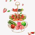 thumbnail image 3 of CIYISON 3 Tier Fruit Basket Metal Fruit Bowls Wrought Iron Fruit Stand Holder Countertop, 3 of 13