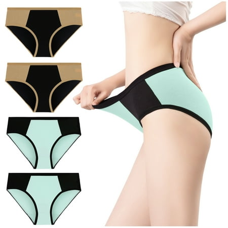 

Womens Panties Mint Green Waistbands Panty XXXL 4 Pack
