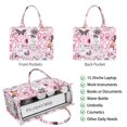 thumbnail image 2 of Large Capacity Tote Bag,Pink Breast Cancer Handbag Fashion Luxury Tote Bag,15.7"x13"x 5.1" Inches,Laptop Compatible, 2 of 6
