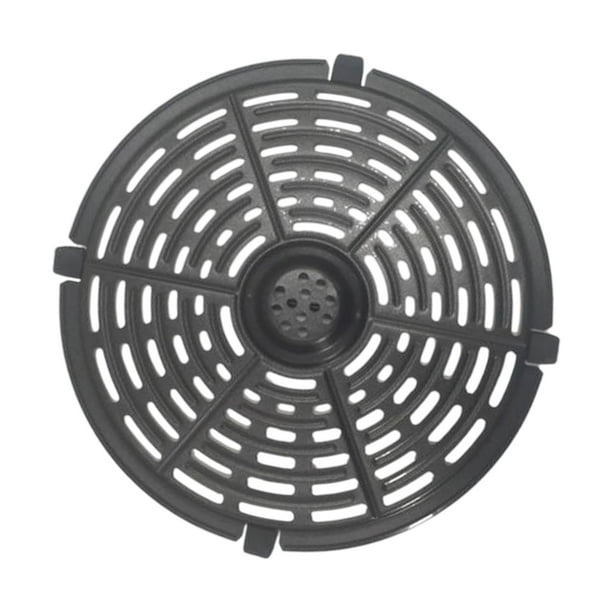 Pan con la parrilla de reemplazo de freidora de aire, estante, bandeja de parrilla portátil, placa crujiente de freidora de aire fácil de limpiar para 20 cm