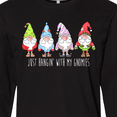 thumbnail image 4 of Inktastic Christmas Hangin with My Gnomies Long Sleeve T-Shirt, 4 of 5