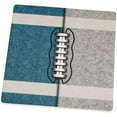 thumbnail image 1 of Fantasy Football Team Blue and Grey Set of 4 Square Sandstone Coasters, 1 of 2