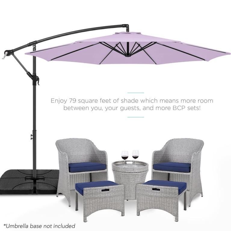 lilac patio umbrella PURPLE LEAF 13ft Market with Solar LED and Base Double-Sided Rectangle Outdoor Table Sun Umbrellas with Crank for Pool Beach Deck Backyard Taupe : Patio, Lawn & Garden Enjoy the outdoors without worrying about the weather with the PURPLE LEAF hanging tilt umbrella Sunrinx 9.5-ft Purple Rectangular Patio