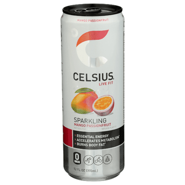 Celsius Mango Passionfruit Sparkling Energy Drink 12 fl oz