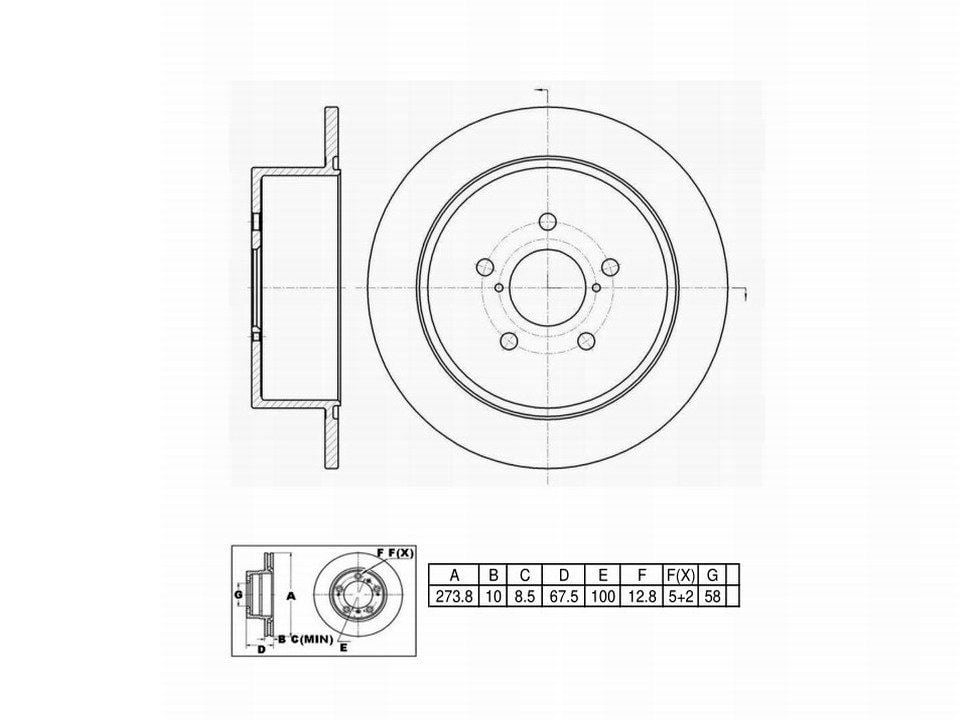 Winstop Brake Kits, Rear WSK368, Subaru Legacy 2009-2006