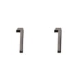 thumbnail image 3 of Advancent Señales de puerta 3D para Hotel, placas de dirección de edificio de apartamentos, placa de sala de reuniones, decoración numérica, Numero 1 2piezas, 3 of 6