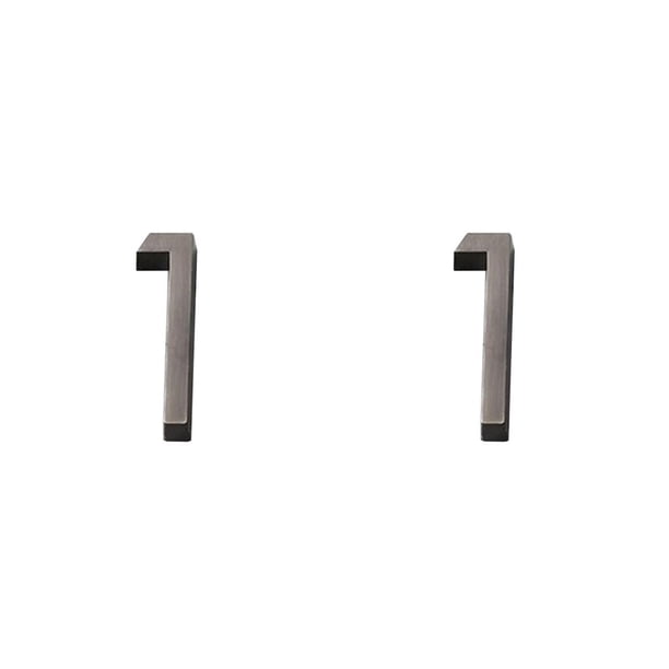 Injueey Office Plastic 3D Entrance Door Signs Indoor Plate Room Base Plaques Address Meeting Accessory Flat Household Outdoor Numero 1 2piezas