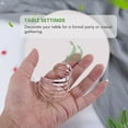 thumbnail image 6 of Silver Napkin Rings Set of 12 Hollow Out Napkin Rings Holder for Christmas Everyday Holiday Party, 6 of 8