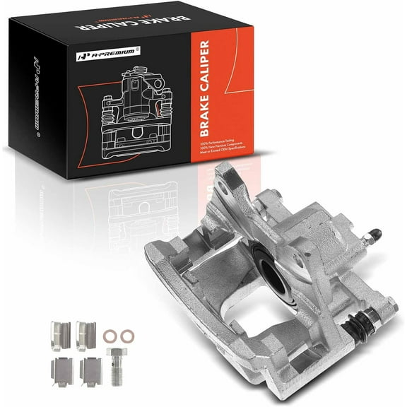 A-Premium Disc Brake Caliper Assembly with Bracket Replacement for Dodge Nitro Jeep Liberty Wrangler Wrangler JK 2007-2018 Rear Driver Side or Right
