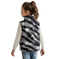 thumbnail image 2 of Garronmavis Zebra Stripes Girls Outerwear Vest Size 11-12 Versatile Winter Lightweight Sleeveless Jacket with Pocket Stand Collar Girls Zippered Vest Warm Fall Outfits Fashion Clothing, 2 of 7