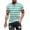 Light Blue T Shirts for Men, variant on Big and Tall Mens T Shirts M-5XL Plus Size Short Sleeve Crewneck Tees Shirt Casual Pullover Stripe Printed Comfort Basic Workout Tops
