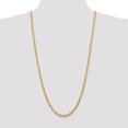 thumbnail image 2 of 10k Yellow Gold 4.5mm Rope Chain Necklace Pendant Charm, 2 of 9