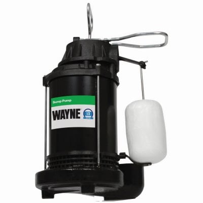 Submersible Sump Pump With Vertical Switch, Cast Iron , 1/3-HP