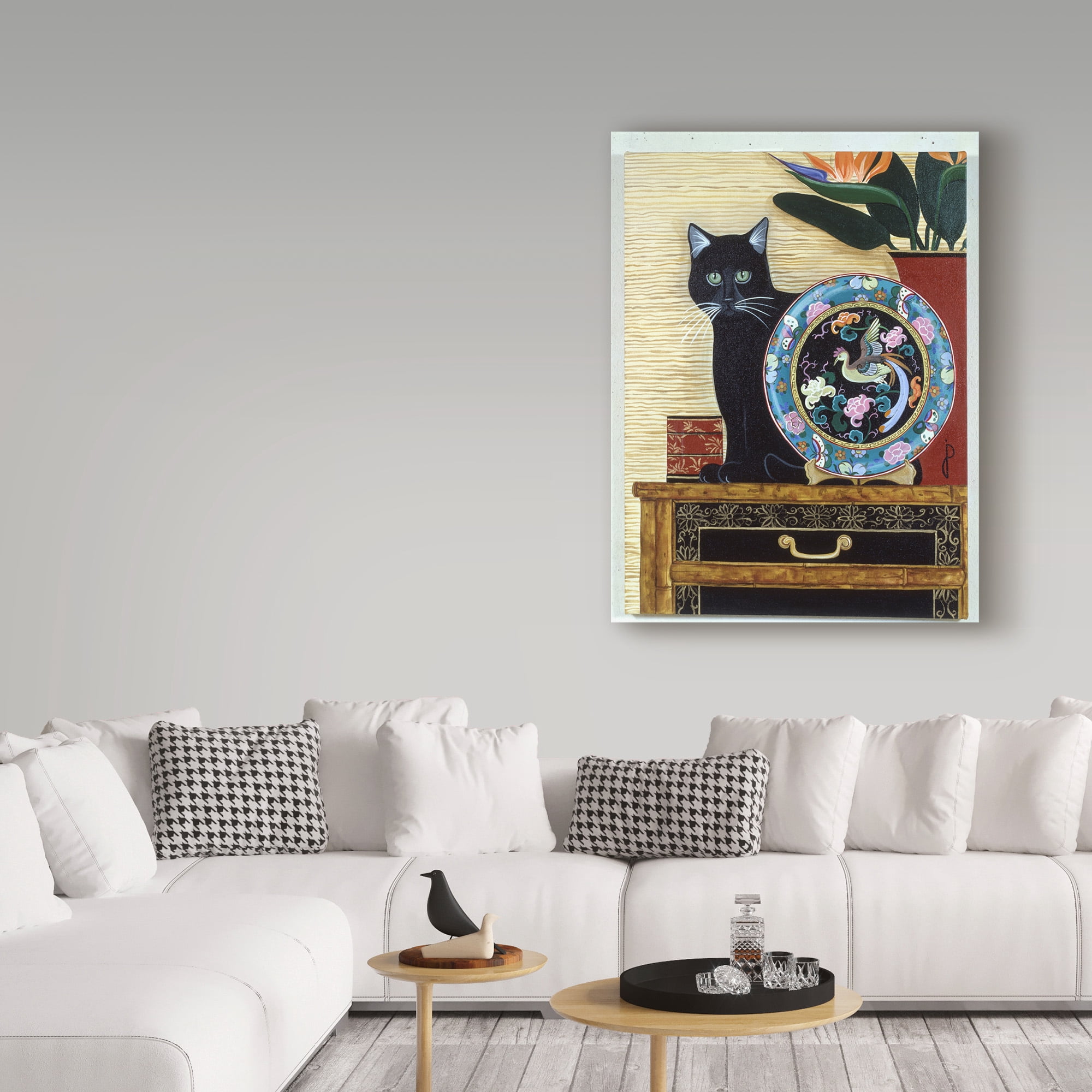 Trademark Fine Art 'Oriental Plate' Canvas Art by Jan Panico
