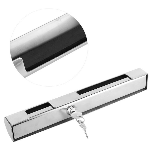 Serrure De Moteur Hors-bord Fdit – Acier Inoxydable Poli, Résiste Eau Salée, 2 Clés, Pince Réglable Pour Protection Anti-vol