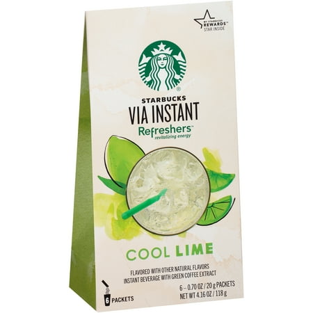 UPC 762111940292 product image for Starbucks VIA Refreshers Cool Lime Instant Beverage Mix, 6 count, 4.16 oz | upcitemdb.com