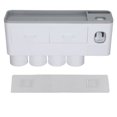 thumbnail image 2 of Wall Mounted Toothbrush Holder, Toothpaste Dispenser Squeezer PP  for Bathroom, 2 of 7