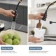 thumbnail image 4 of Aimadi Grifo De Cocina Negro Mate Grifo De Cocina Negro Y Dorado Con Rociador Desplegable Grifo De Cocina Con Resorte Monomando Comercial Para Fregadero De Cocina Negro Mate Y Dorado, 4 of 5
