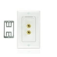 thumbnail image 1 of Mediabridge Speaker Wall Plate w/ Binding Posts (1 Pair) - LIMITED TIME OFFER: FREE Low Voltage Metal Mounting Bracket (1-Gang) - Binding Post 2-Piece Inset Wall Plate for 1 Speaker (Part# WP1-BPX1 ), 1 of 4