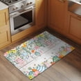 thumbnail image 2 of Entryway Rug 2'x3', Easter Small Rug for Kitchen Bathroom Door Mat Indoor Entrance, Spring Eggs Eucalyptus Leaves Wooden Grain Non-Slip Area Rugs Floor Mats Carpet Front Door Rugs, 2 of 8