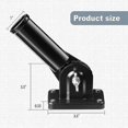 thumbnail image 2 of Flag Pole Holder Mounting Bracket Adjustable Flagpole Rod Hitch Bracket Multi position Flag Pole Mo, 2 of 5