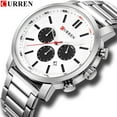 thumbnail image 3 of Curren 8315 Men's Sports Watch Steel Band Six-Pin Chronograph Fashion Watch Hot Sale, 3 of 5
