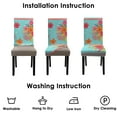 thumbnail image 4 of Chair Covers for Dining Room Chairs Stretch Printed Dining Chair Cover Set Of 4,Washable Elastic Pioneer Colorful Floral Kitchen Chair Slipcovers, Removable Seat Protector for Home or Party, 4 of 8