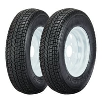 Garvee 2PCS Trailer Mounted Wheels, 13" Rims, 175 80d13, 5 Lugs 4.5", 6pr, Load Range C, St175/80d13 Trailer Tires