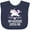 Navy Blue, variant on Inktastic Nonnie Loves Me Granddaughter Unicorn Girls Baby Bib