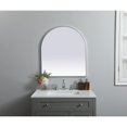 thumbnail image 3 of Elegant Decor Metal Frame Arch Mirror 27x30 Inch in Silver, 3 of 10