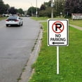 thumbnail image 4 of Eveokoki Road Traffic Sign No Parking Left Yard Sign with Stake 8x12inch Rustproof Outdoor Aluminum Sign for Yard Garden Lawn Street Outdoor, 4 of 6