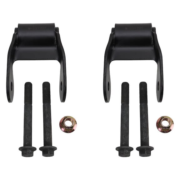 Rear Leaf Spring Shackle Set 2 Piece Set - Compatible with 2015 - 2020 Ford F-150 2016 2017 2018 2019