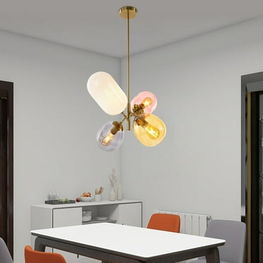 Hanging Ceiling Light Glass Chandelier Modern Pendant Light for Living Room