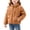 Brown, variant on BFHHYA Girls Fuzzy Jacket Kids Fleece Zip Up Long Sleeve Coat with Pockets Fall Winter Warm Casual Outwear for Daily Outdoor Sport