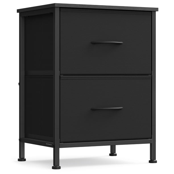 Cajonera Dresser SONGMICS con 2 cajones de acero MDF