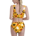 thumbnail image 3 of Kdxio Happy Halloween 3 for Womens High Waisted Bikini Top Sports Style Two Piece Bathing Suits, 3 of 7