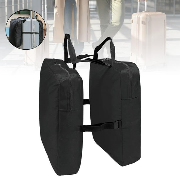 Organizador de equipaje para la maleta Ajuste de equipaje ligero plegable sobre el organizador de equipaje para accesorios de viaje Negro
