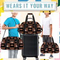 thumbnail image 6 of Jiaoprinted Personalized Football Theme Sport Duffel Bag, Custom Gym Bag with Name, Customized Overnight Weekender Bag for Men, 6 of 7