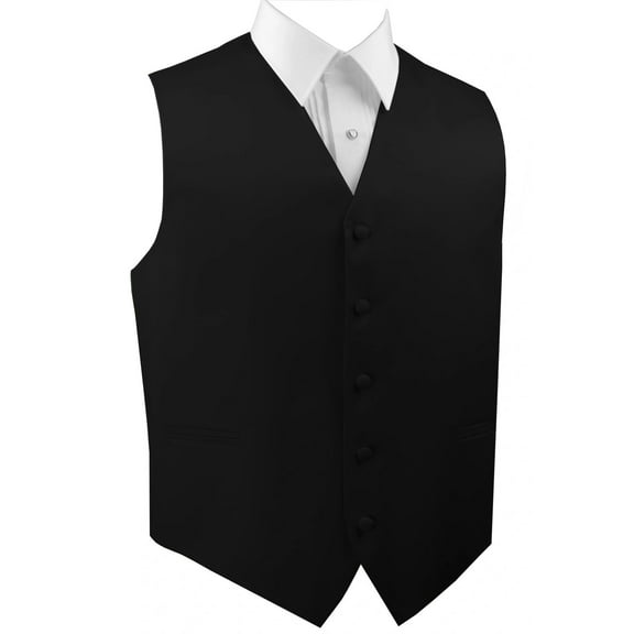 "BEST TUXEDO" Men's Formal, Wedding, Prom, Homecoming, Tuxedo Vest, in Black