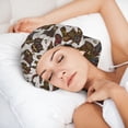 thumbnail image 5 of Ethnic Owl Silk Bonnet for Sleeping Women Men, Adjustable Elastic Satin Bonnet Bonnet for Sleeping, Soft Similar Silk Curly Cuteness Hair Bonnet for Sleeping, 5 of 7