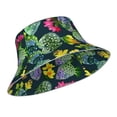 thumbnail image 2 of Naloa Watercolor Cactuses Reflective Double-Sided Bucket Hat, Sun Hat, Soft and Breathable for Gardening, Beaching, Camping, Hiking, Fishing, 2 of 9