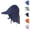 Navy, variant on Baby Toddler Sun Hat Reversible Bucket Fisherman Cap Lightweight Breathable UV Protection Summer Hat for Boys Girls Age 0-6 Months Unisex Beach Outdoor Travel Casual Daily Wear Essentials