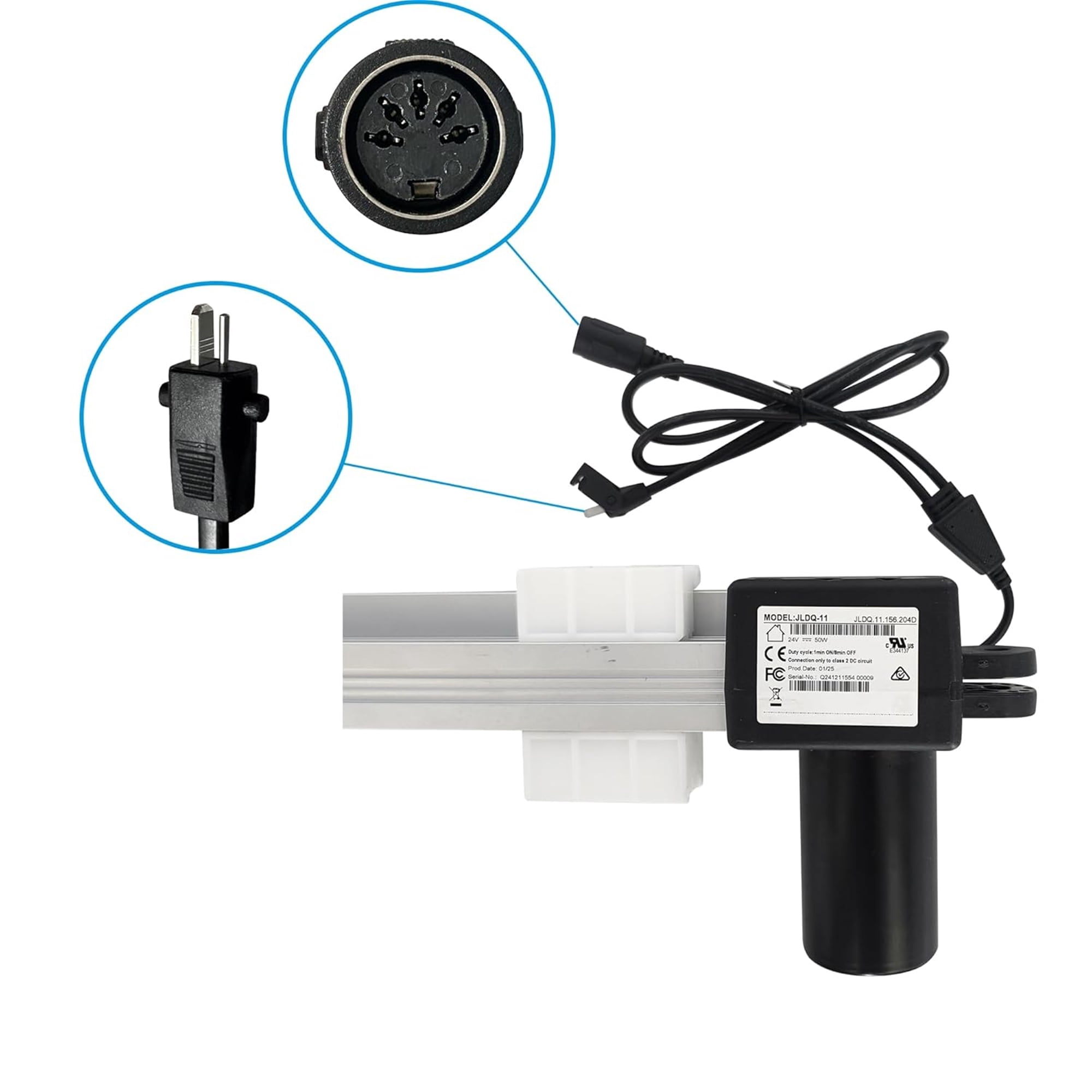 Power Recliner Lift Chairs Electric Sofa Okin Motor Model JLDQ-11 JLDQ.11.156.204D Linear Actuator Kit Replacement