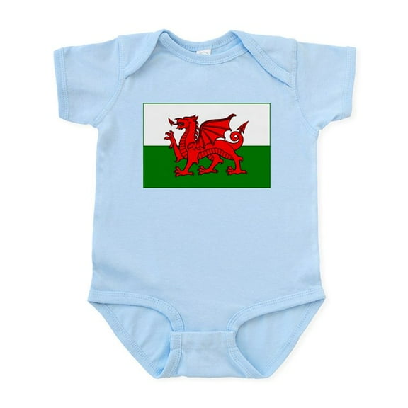 CafePress - Wales Flag Infant Bodysuit - Baby Light Bodysuit, Size Newborn - 24 Months