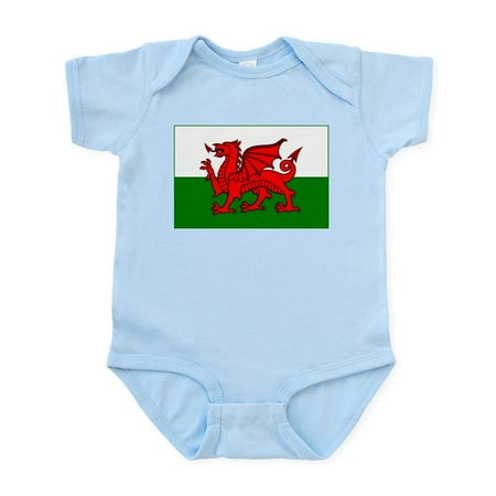 

CafePress - Wales Flag Infant Bodysuit - Baby Light Bodysuit Size Newborn - 24 Months