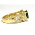 thumbnail image 3 of 2.78CT NATURAL OVAL VIVID MINT GREEN TSAVORITE DIAMONDS DOUBLE SHANK RING, 3 of 7