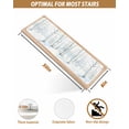 thumbnail image 4 of Stair Treads for Wooden Steps, Christmas Tree Peel and Stick Stair Treads with Reusable Adhesive, White Xmas Snowflake Watercolor Non Slip Indoor Stairs Runner Rugs Mats for Elders Dogs 8"x30" 4PCS, 4 of 7