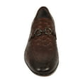 thumbnail image 2 of Men's GENIO Genuine Ostrich Embossed Leather Shoes Turkey 120332831 Cognac, 2 of 8