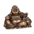 thumbnail image 2 of deevoka Buddha Statue Desk Maitreya Buddha Statue for Cabinet Restaurant Living Room bronze, 2 of 9